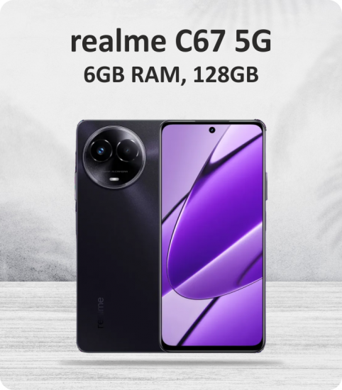 Realme C67 5G 6GB Ram, 128GB Storage