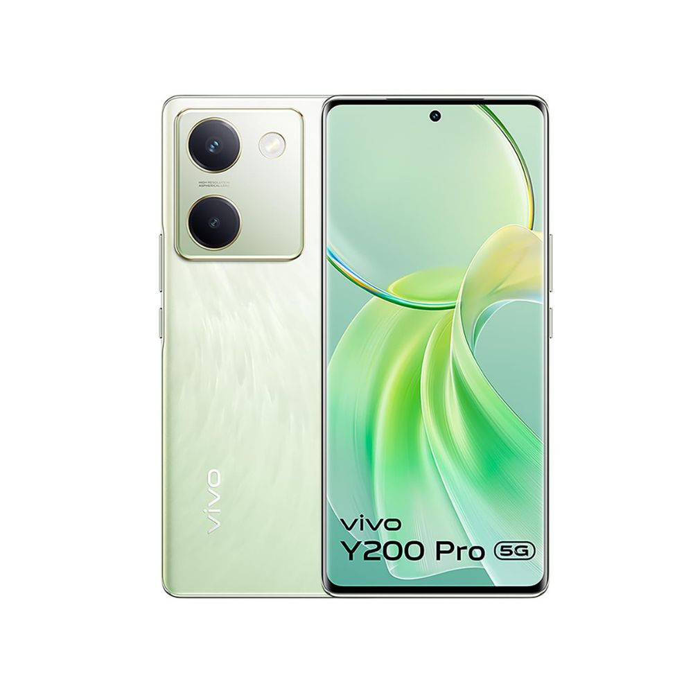 vivo Y200 Pro 5G Silk Green 8GB RAM 128GB Storage with No Cost EMIAdditional Exchange Offers  3D Curved AMOLED Display