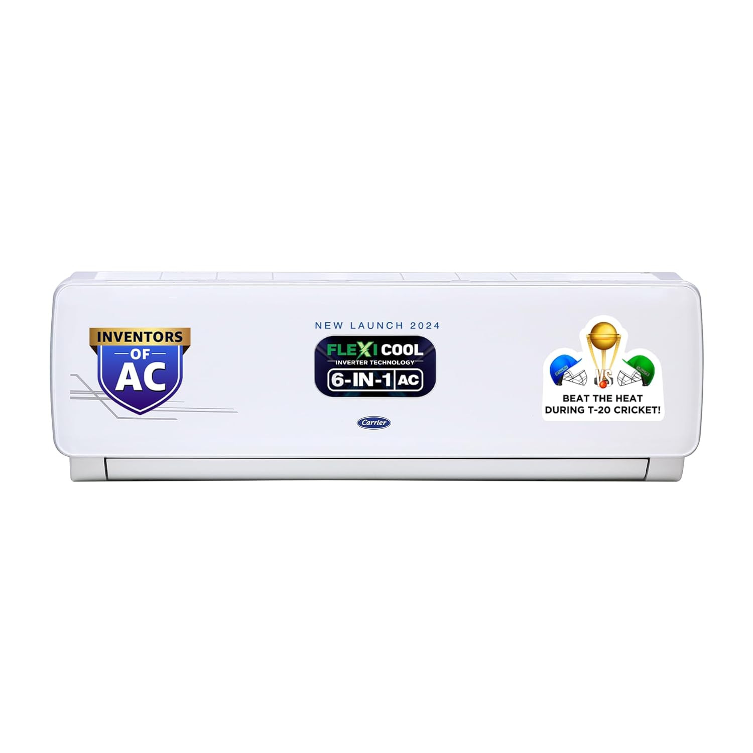 Carrier 2 Ton 3 Star AI Flexicool Inverter Split AC Copper Convertible 4-in-1 CoolingDual Filtration with HD  PM 25 Filter Auto Cleanser 2023 ModelESTER Exi - CAI24ES3R32F0White