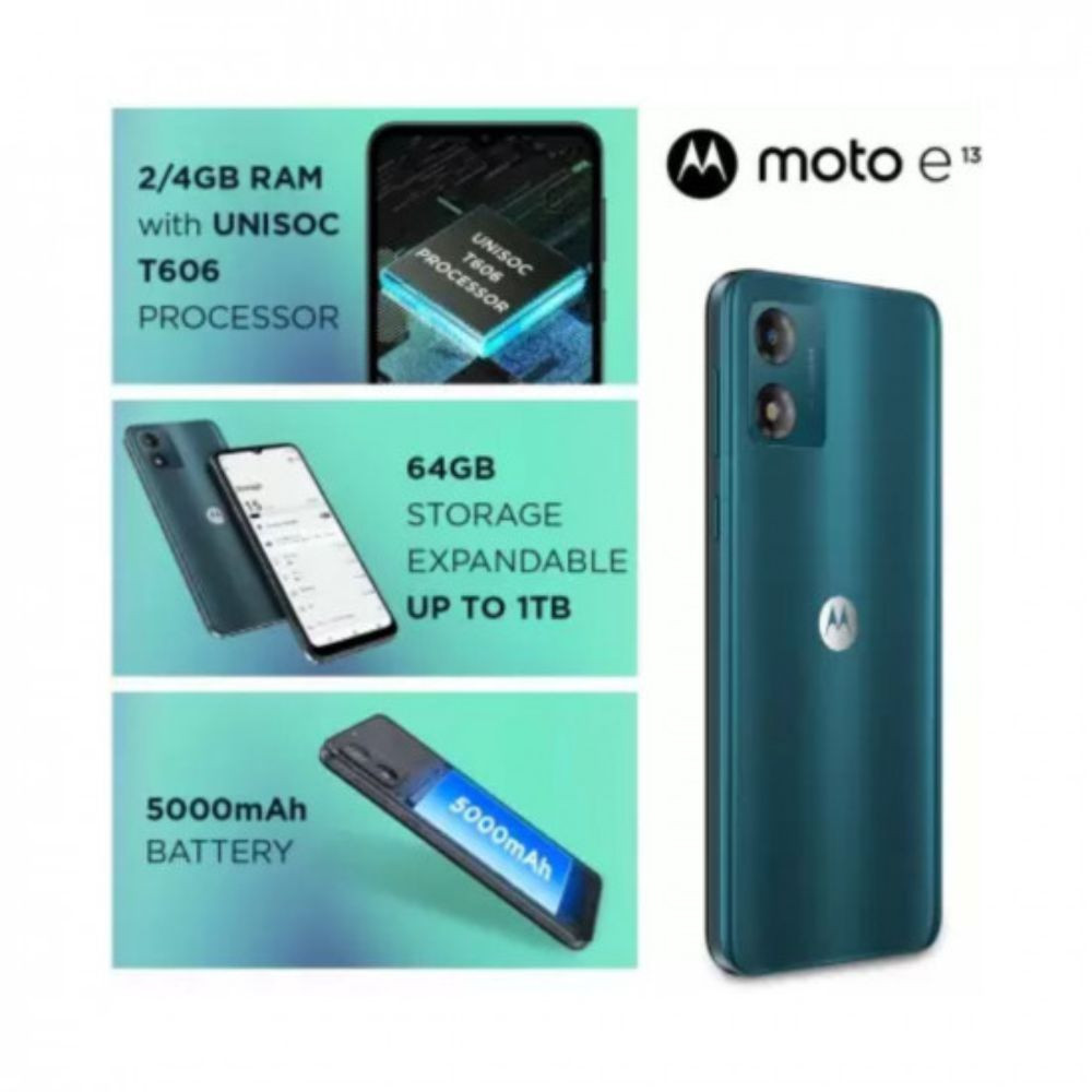 Motorola e13 Aurora Green 4GB RAM 64GB Storage