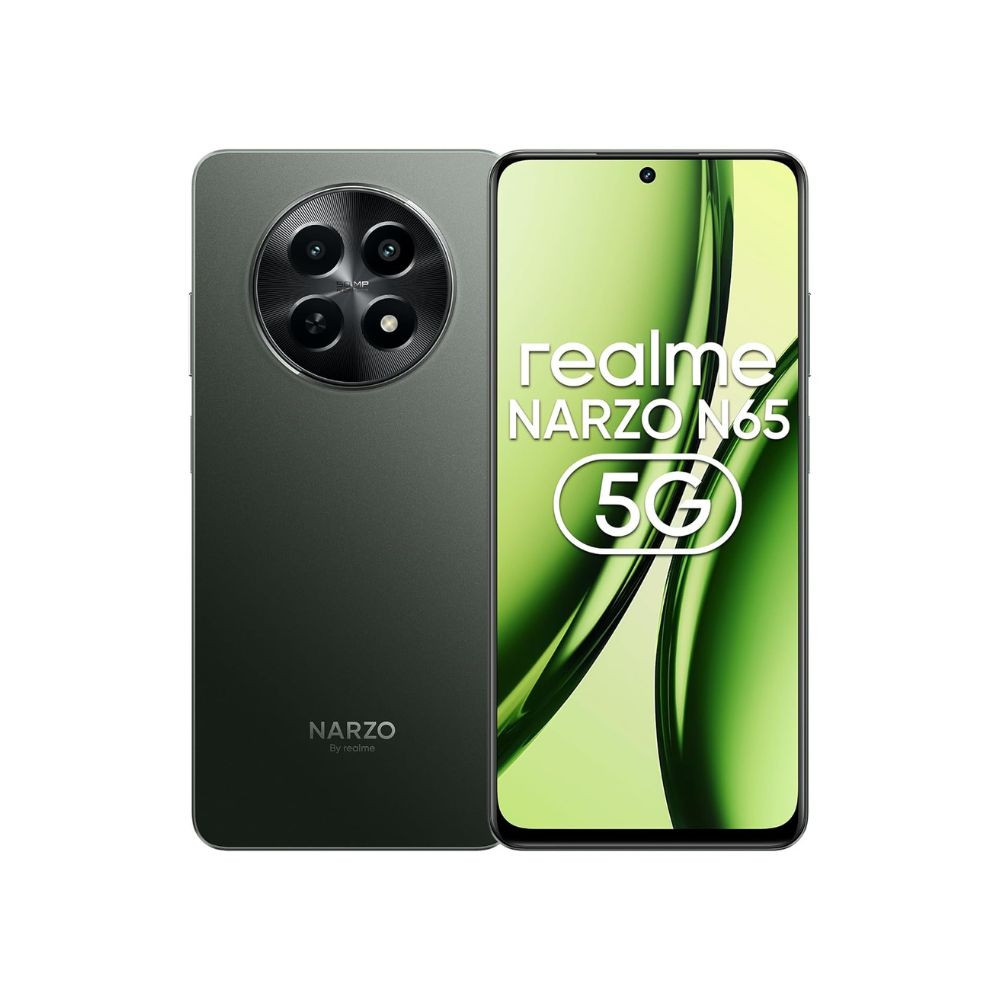 realme NARZO N65 5G Deep Green 6GB RAM 128GB Storage Indias 1st D6300 5G Chipset  Ultra Slim Design  120Hz Eye Comfort Display  50MP AI Camera Charger in The Box