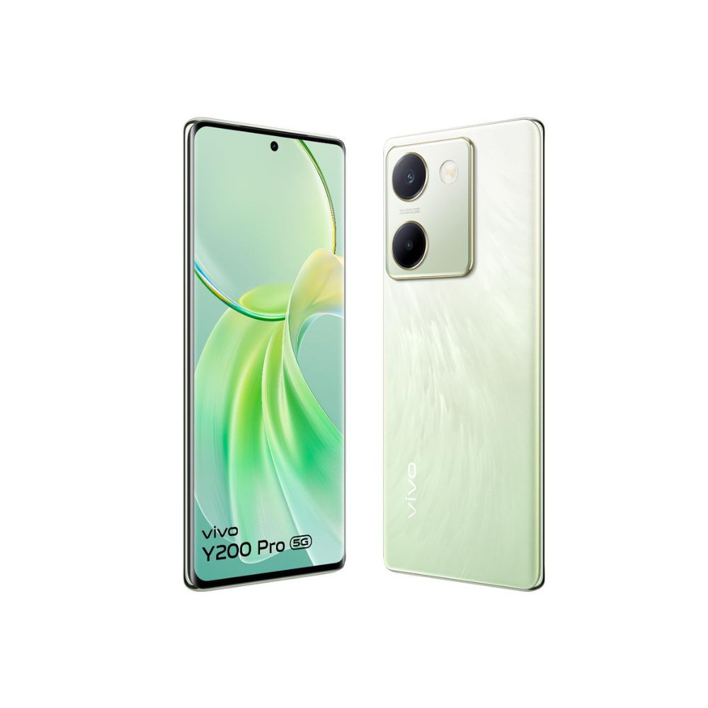 vivo Y200 Pro 5G Silk Green 8GB RAM 128GB Storage with No Cost EMIAdditional Exchange Offers  3D Curved AMOLED Display