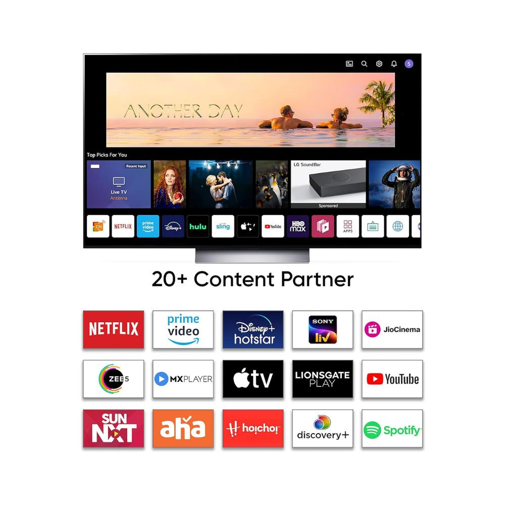 LG 139 cm 55 inches 4K Ultra HD Smart OLED TV 55C2PSC Black