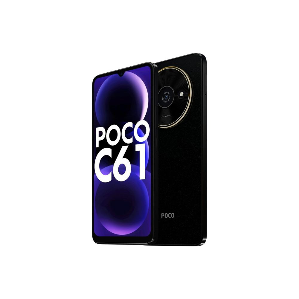 POCO C61 Diamond Dust Black 4GB RAM 64GB ROM