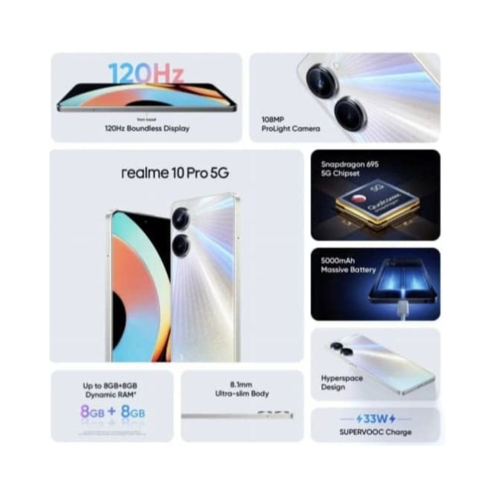 Realme 10 Pro 5G Hyperspace 128 GB 6 GB RAM