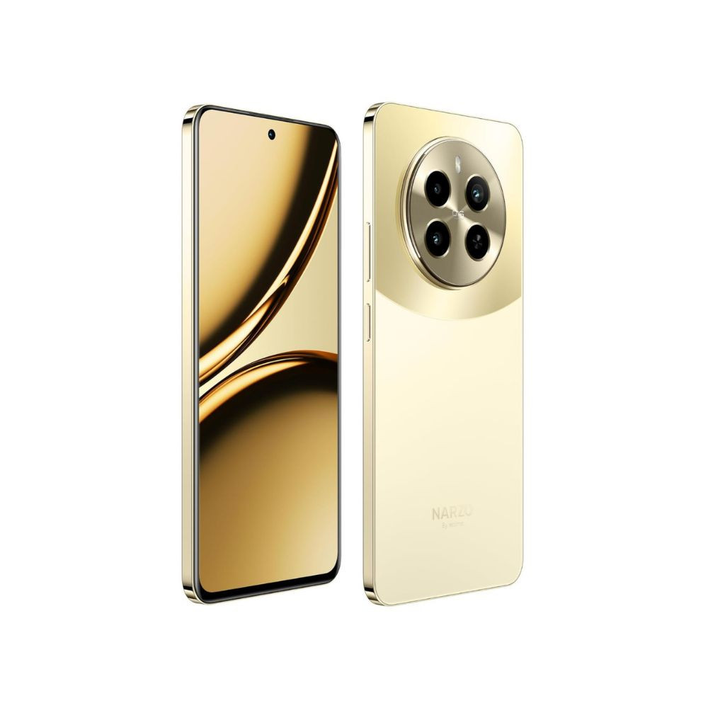 realme NARZO 70 Pro 5G Glass Gold 8GB RAM256GB Storage Dimensity 7050 5G Chipset  Horizon Glass Design  Segment 1st Flagship Sony IMX890 OIS Camera