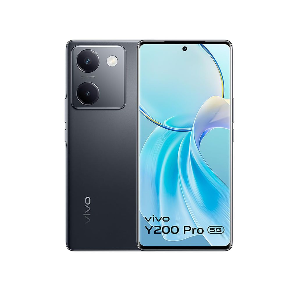 vivo Y200 Pro 5G Silk Black 8GB RAM 128GB Storage with No Cost EMIAdditional Exchange Offers  3D Curved AMOLED Display