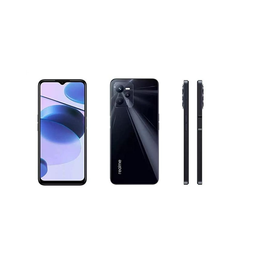 realme c35 glowing black 64 gb 4 gb ram