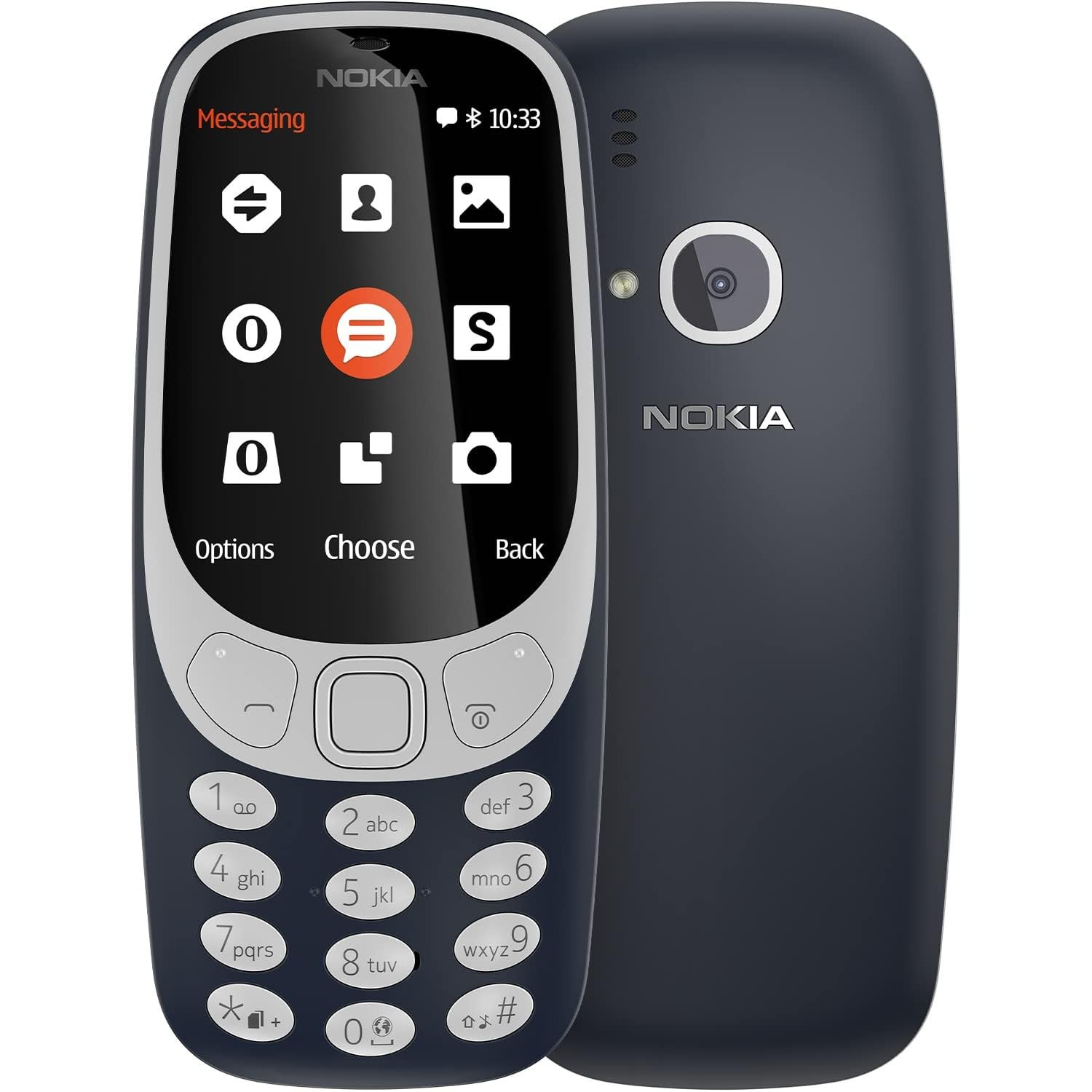 Nokia 3310 Dual SIM Feature Phone with MP3 Player Wireless FM Radio and Rear Camera Dark Blue