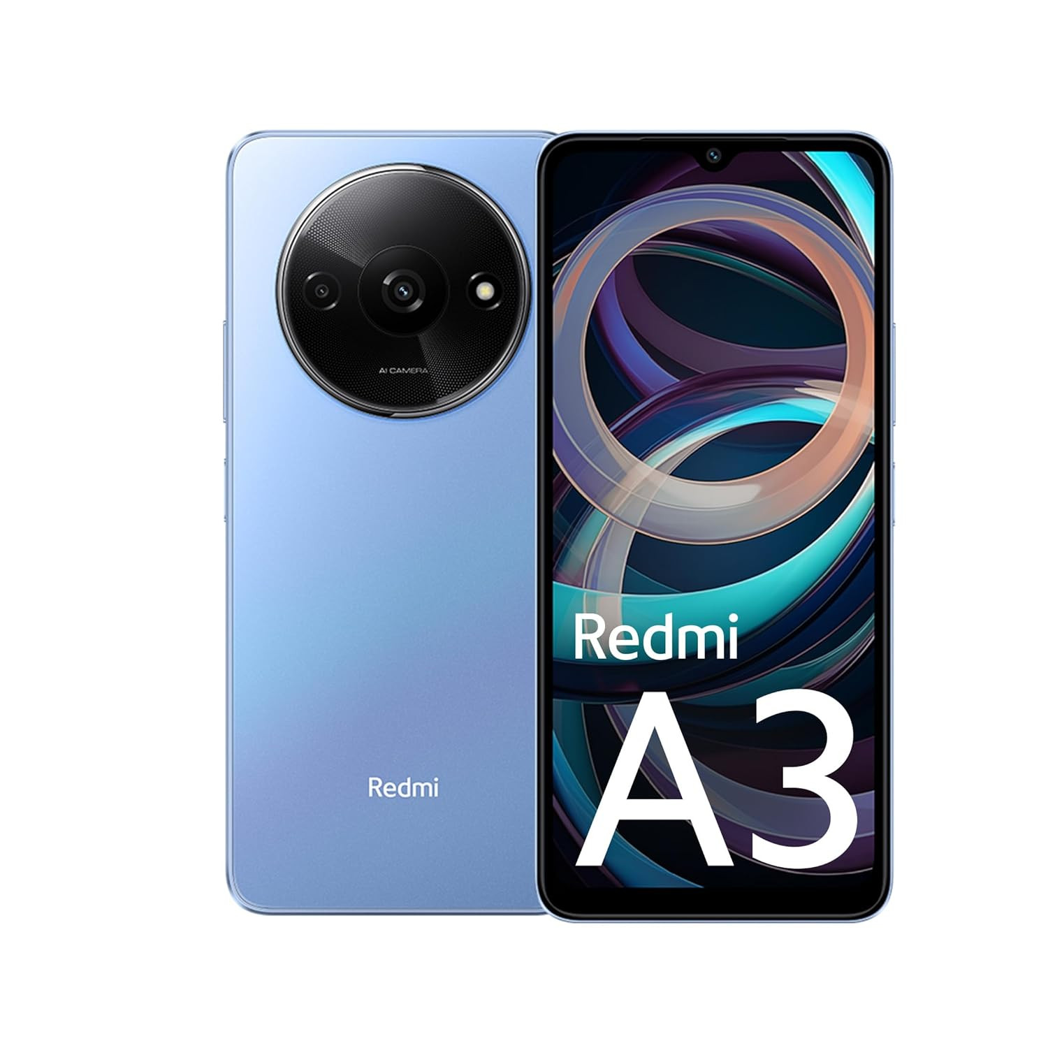 Redmi A3 Lake Blue 6GB RAM 128GB Storage  Premium Halo Design  90Hz Display Karmalife