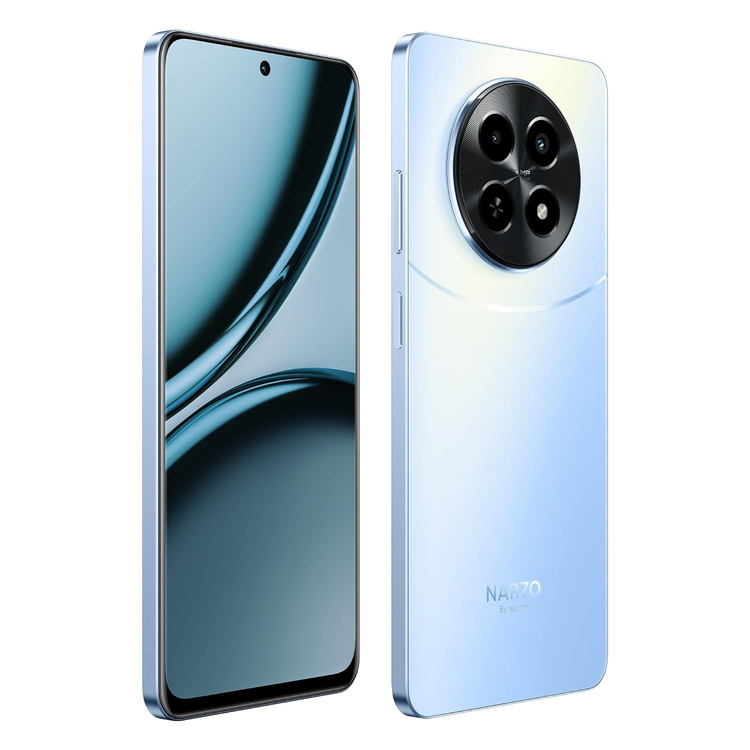 realme NARZO 70x 5G Ice Blue 8GB RAM128GB Storage120Hz Ultra Smooth DisplayDimensity 6100 6nm 5G50MP AI Camera45W Charger in The Box