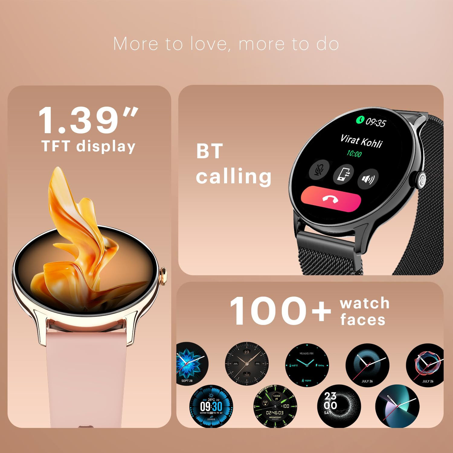 Noise Twist Go Round dial Smartwatch with BT Calling 139 Display Metal Build 100 Watch Faces IP68 Sleep Tracking