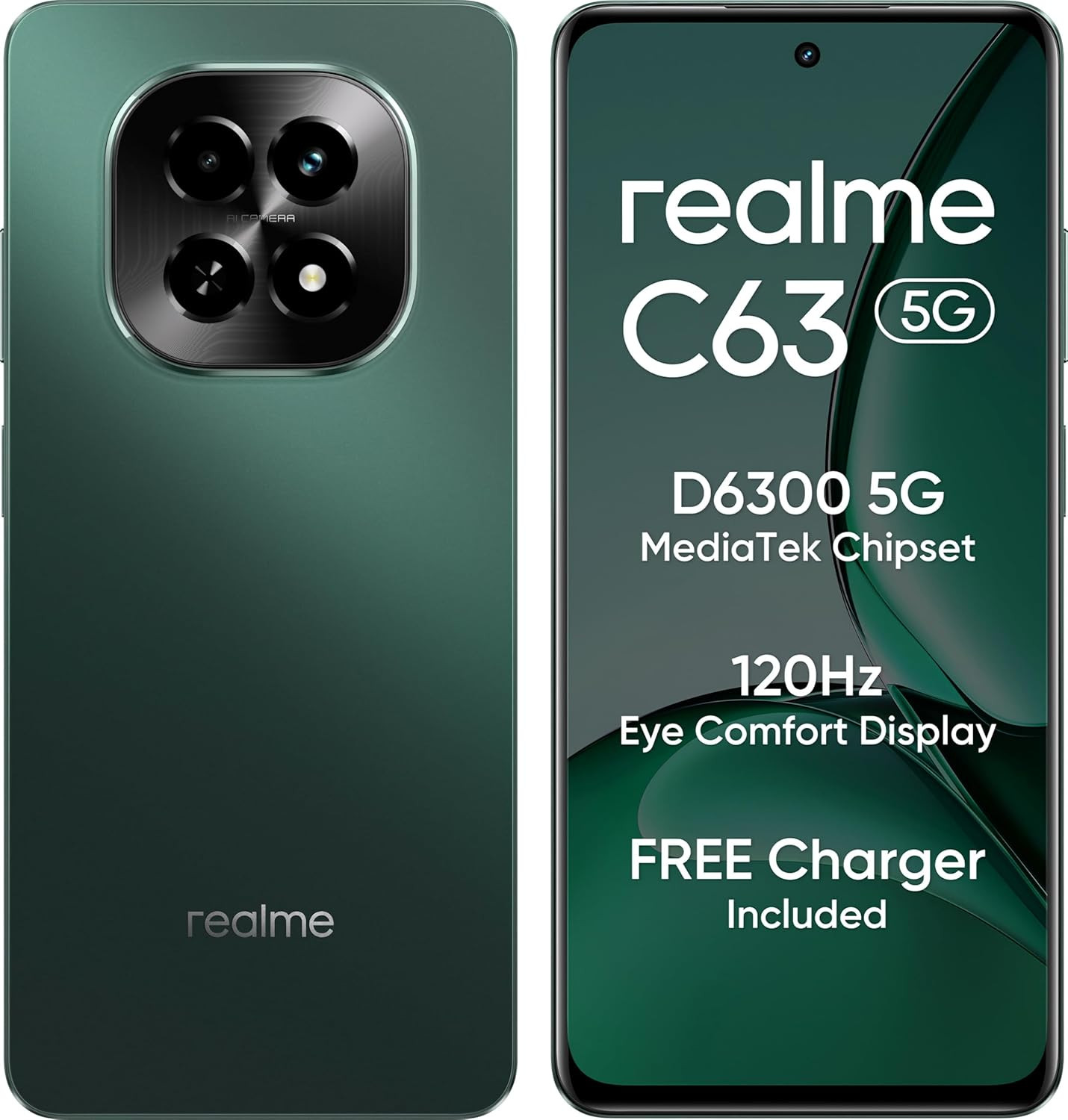 realme C63 5G Forest Green 6GB RAM 128GB Storage