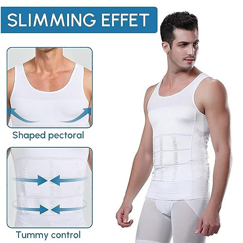 Body Shaper Vest Shirt Abs Abdomen Slim Stretchable Tummy Tucker