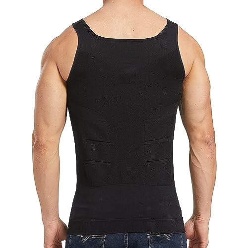 ADA® Premium Men's Compression Tank Top, Slimming Body Shaper Vest, Tummy  Control Undershirts for Men