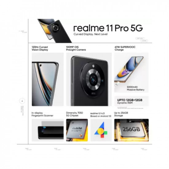 AMN realme 11 Pro 5G Astral Black 256 GB 8 GB RAM