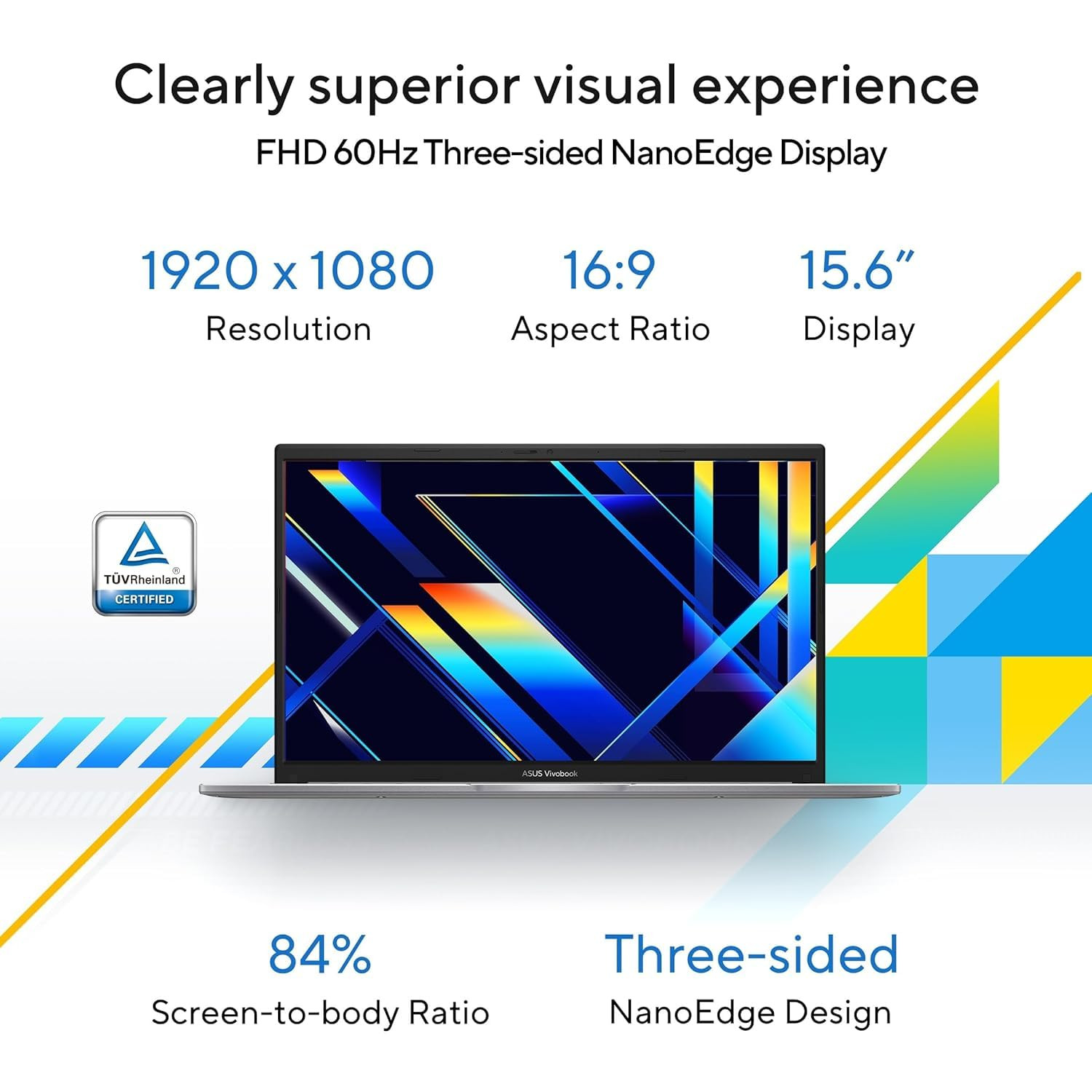 ASUS Vivobook 14 Thin and Light Laptop Core i3-1215U 12th Gen 14 3556 cm FHD 60Hz 8GB RAM512GB SSDWindows 11Office 2021Fingerprint42WHr Blue140 kg X1404ZA-NK321WS