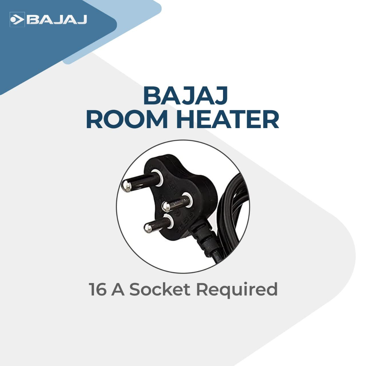 Bajaj Blow Hot Portable Room Heater For Bedroom2 Heat Settings-1000 Watt 2000 WattIdeal Room Heater For WinterEasy MobilityCompact DesignAuto-Thermal Cut-Off2-Yr Warranty By BajajWhite Color