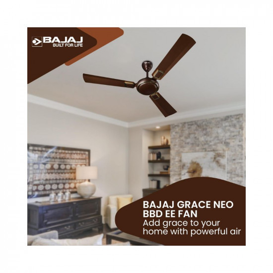 Bajaj Grace Neo BBD EE 1200mm Timber Golden Ceiling Fan