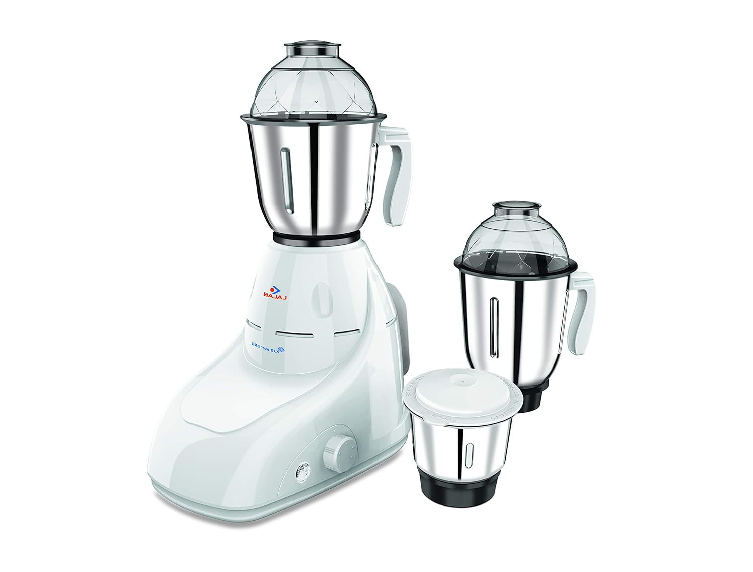 Bajaj GX 8 750 watts DLX 750W Mixer Grinder with 3 Jars White  Plastic