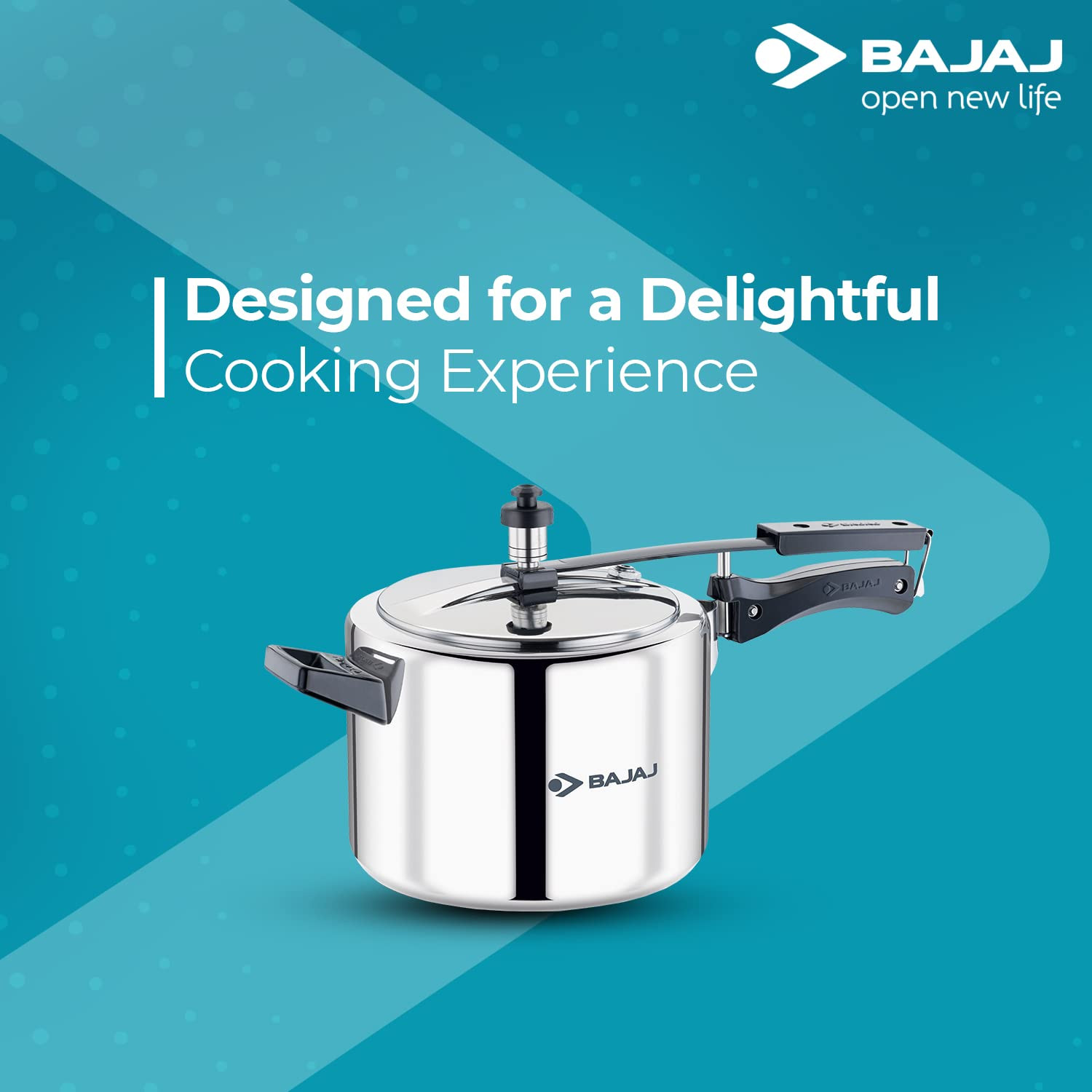 Bajaj PCX 43 SS Stainless Steel Pressure Cooker with Inner Lid 3 Litres