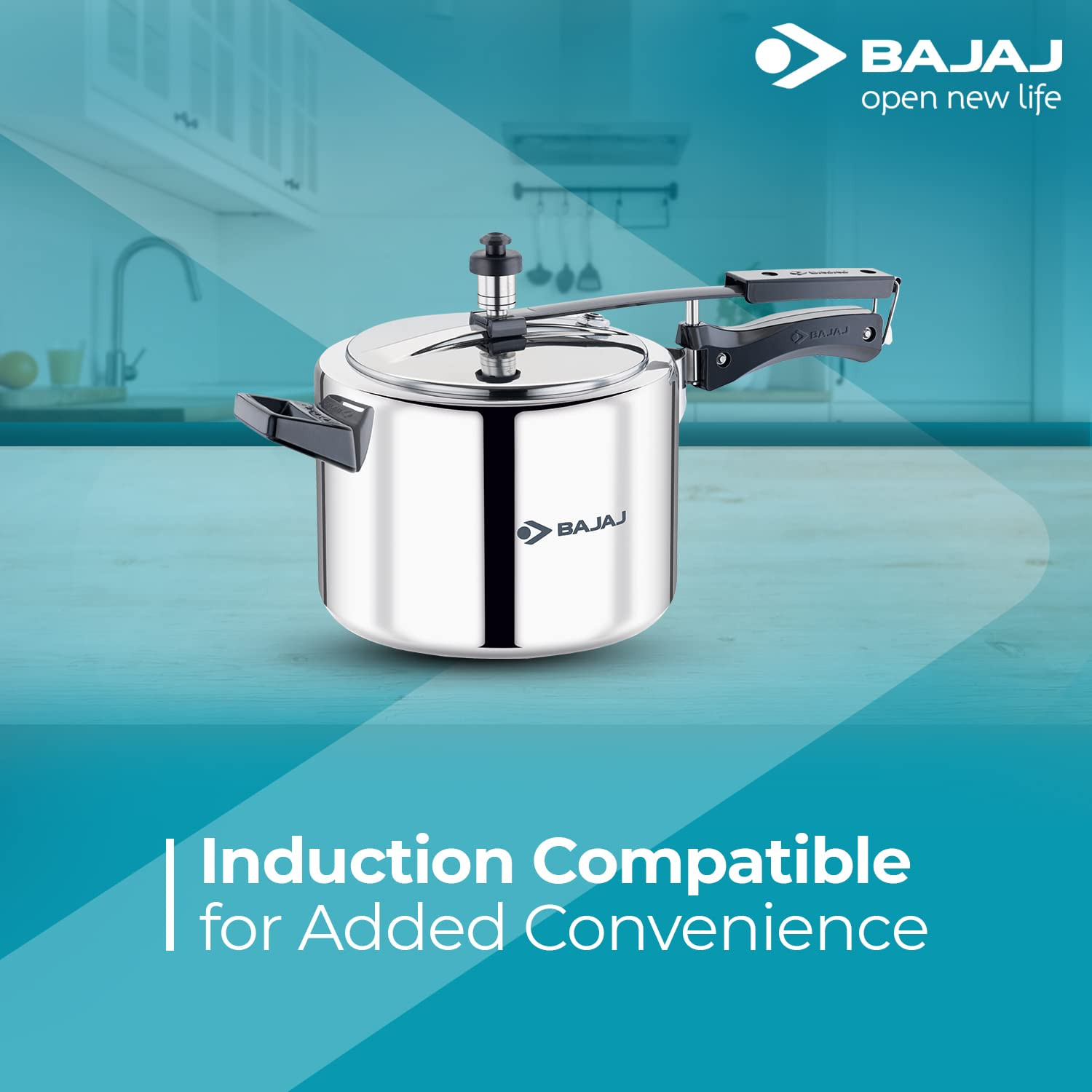 Bajaj PCX 43 SS Stainless Steel Pressure Cooker with Inner Lid 3 Litres