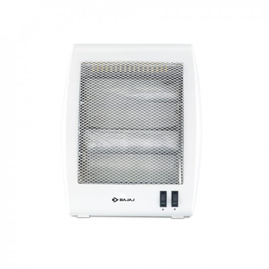 Bajaj RHX-2 Halogen Heater2 Heat Settings-400W800WNoiseless OperationDuraElement With 1-Yr Heating Element Warranty by BajajConvection Room Heater For Winter2-Yr Warranty By BajajWhite