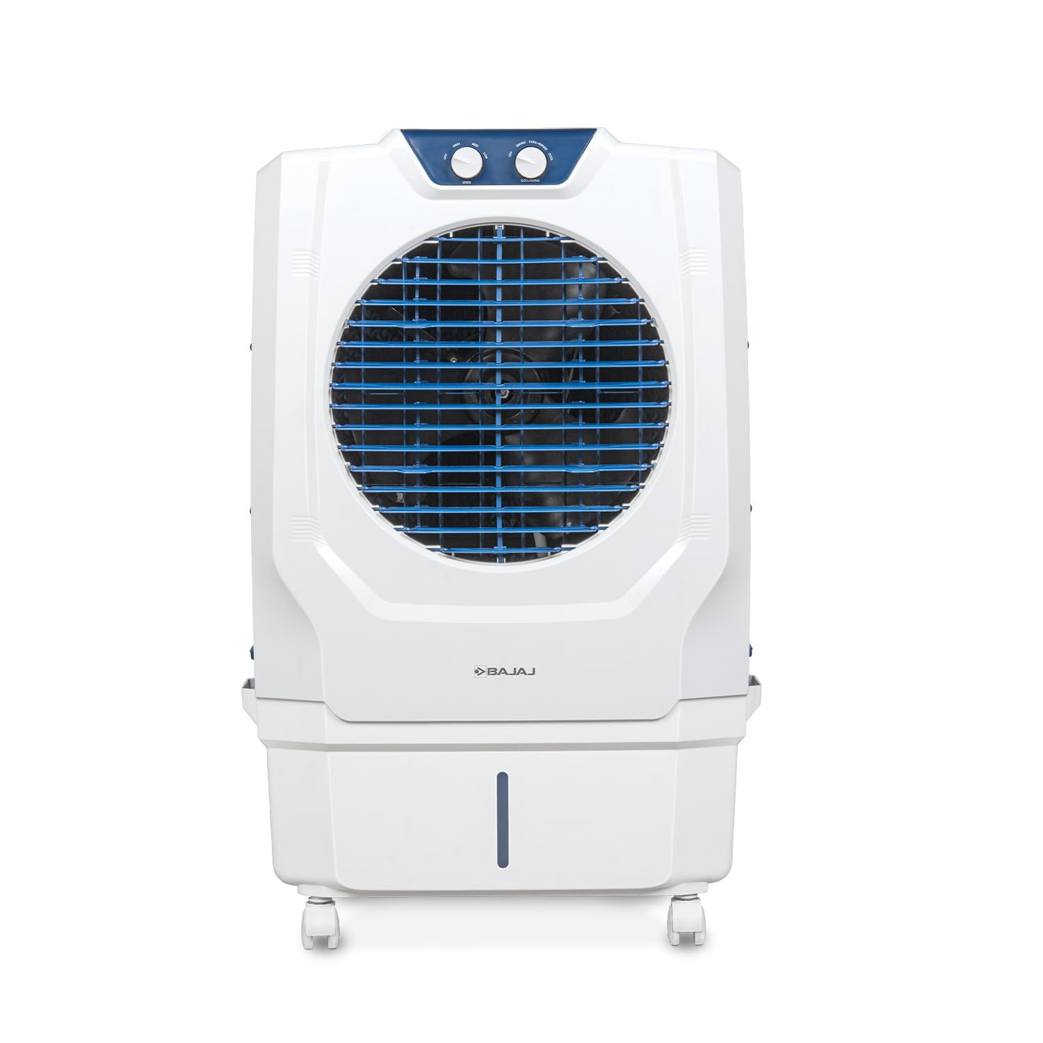 Bajaj Shield Series Arteon 55L Desert Air Cooler for HomeDual Side Water InletInverter ReadyAnti-Bacterial Honeycomb Pads60Ft Air ThrowIce Chamber3-Yr Product 3-Yr Pump 1-Yr Motor WarrantyWhite