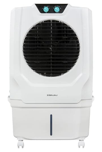 Bajaj Shield Series Specter 45 Litre Personal Air Cooler for Home DuraTuff PRO Motor  DuraMarine PRO Pump  1 Year Warranty  Inverter Compatibility  Anti-Bacterial Hexacool Master White