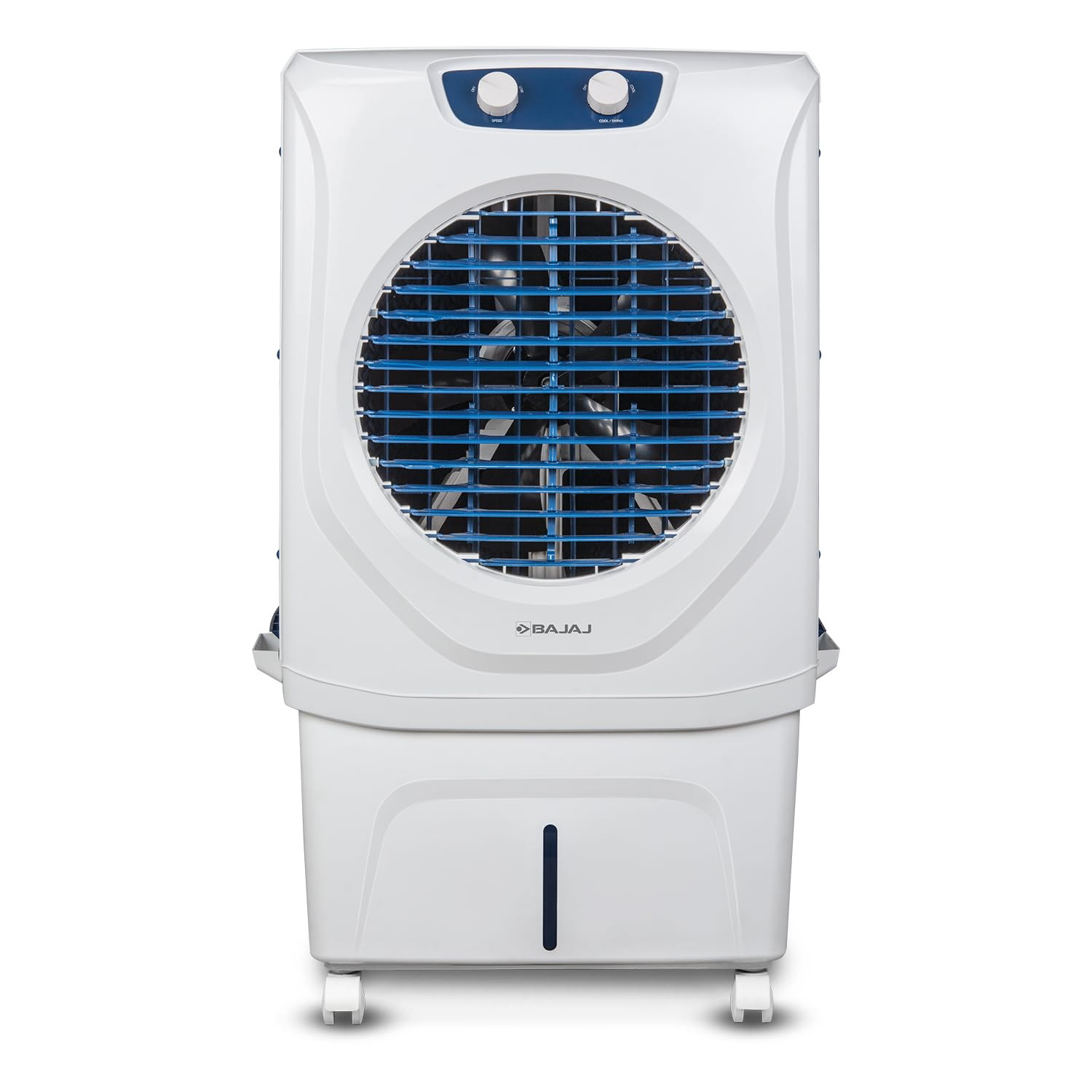 Bajaj Shield Series Velar Desert Air Cooler DuraTuff Motor DuraMarine Pump Inverter Compatible Anti-Bacterial Hexacool 70L Air Cooler Cooling for Large Rooms White Desert Cooler