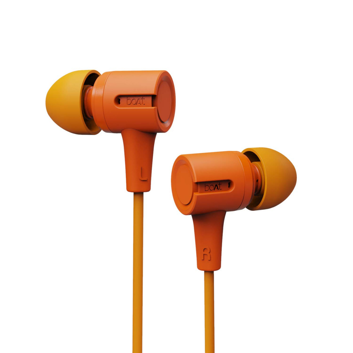 boAt Bassheads 102 Wired in Ear Earphones with Mic Mint Orange