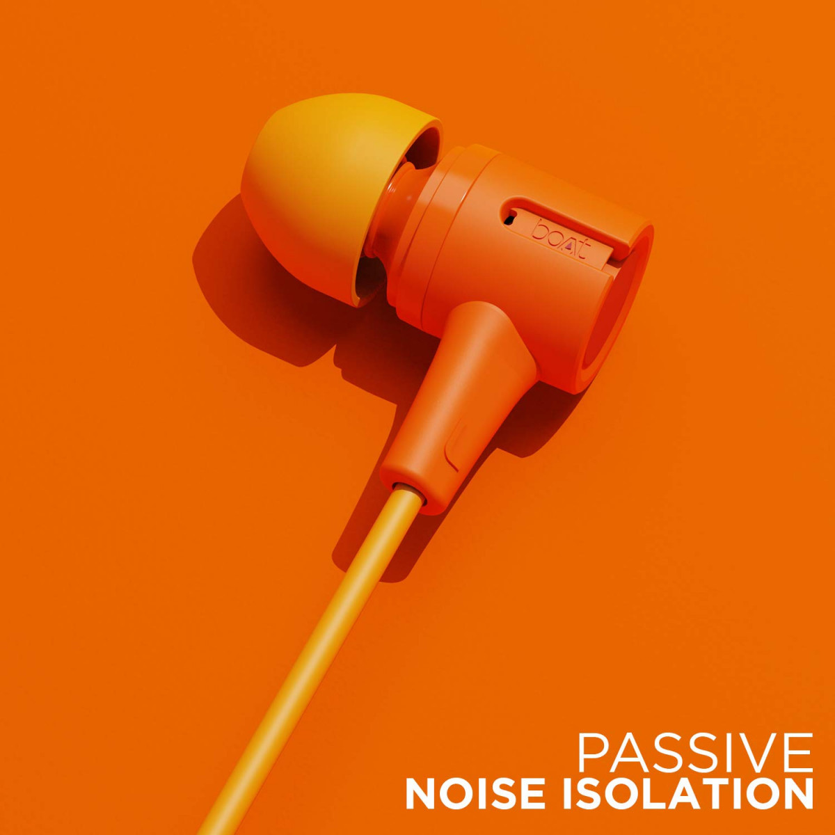 boAt Bassheads 102 Wired in Ear Earphones with Mic Mint Orange