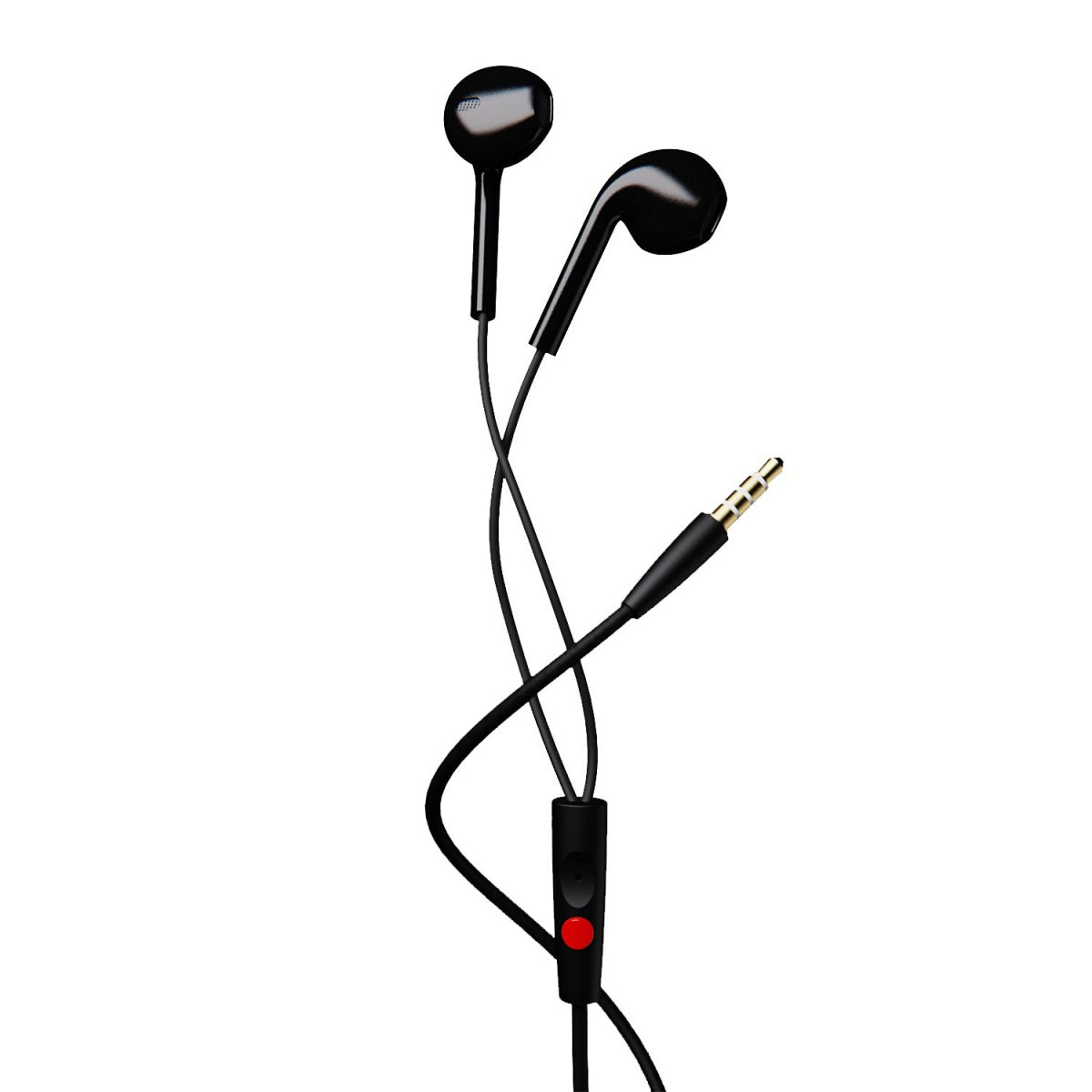 boAt Bassheads 105 Wired in Ear Earphones with Mic Black