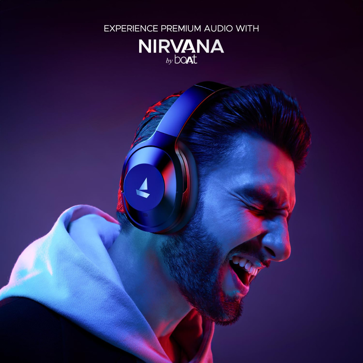 boAt Nirvana 751 ANC Hybrid Active Noise Cancelling Bluetooth Wireless Over Ear Headphones Gunmetal Grey
