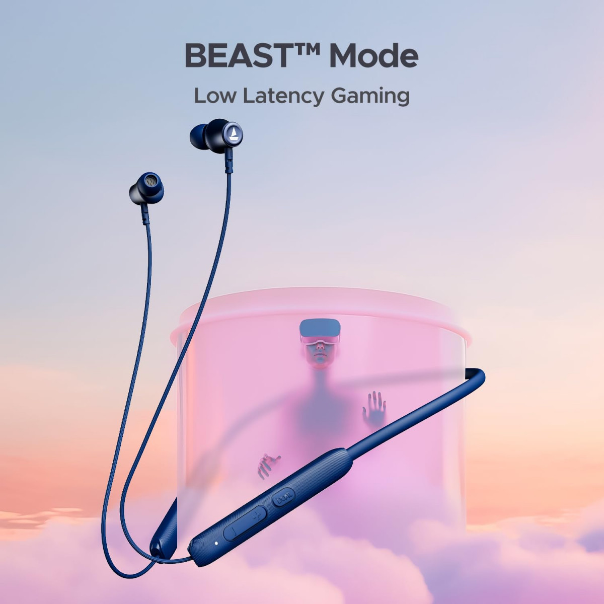 boAt Rockerz 245 V2 Pro Wireless in Ear Neckband with Up to 30 Hrs Playtime Enx Tech Asap Charge Beast Mode Dual Pairing Magnetic BudsUSB Type-C InterfaceIpx5Cool Blue