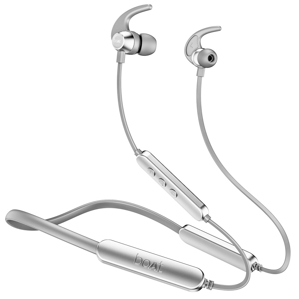 boAt Rockerz 255 Pro Bluetooth Wireless in Ear Earphones with Upto 60 Hours Playback ASAP Charge IPX7 Dual Pairing and Bluetooth v52Moon White