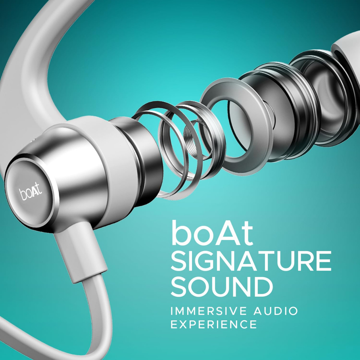 boAt Rockerz 255 Pro Bluetooth Wireless in Ear Earphones with Upto 60 Hours Playback ASAP Charge IPX7 Dual Pairing and Bluetooth v52Moon White