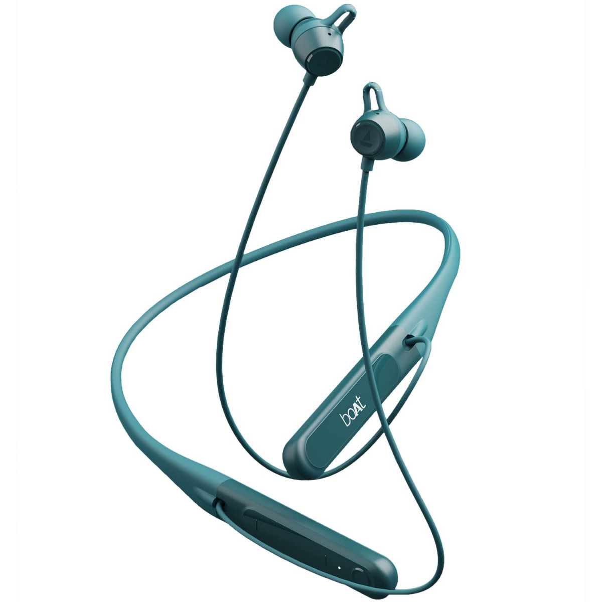 boAt Rockerz 255 Touch in Ear Neckband with Full Touch Controls Spatial Audio Up to 30H Playtime ASAP Charge Beast Mode Enx TechnologyTeal Green