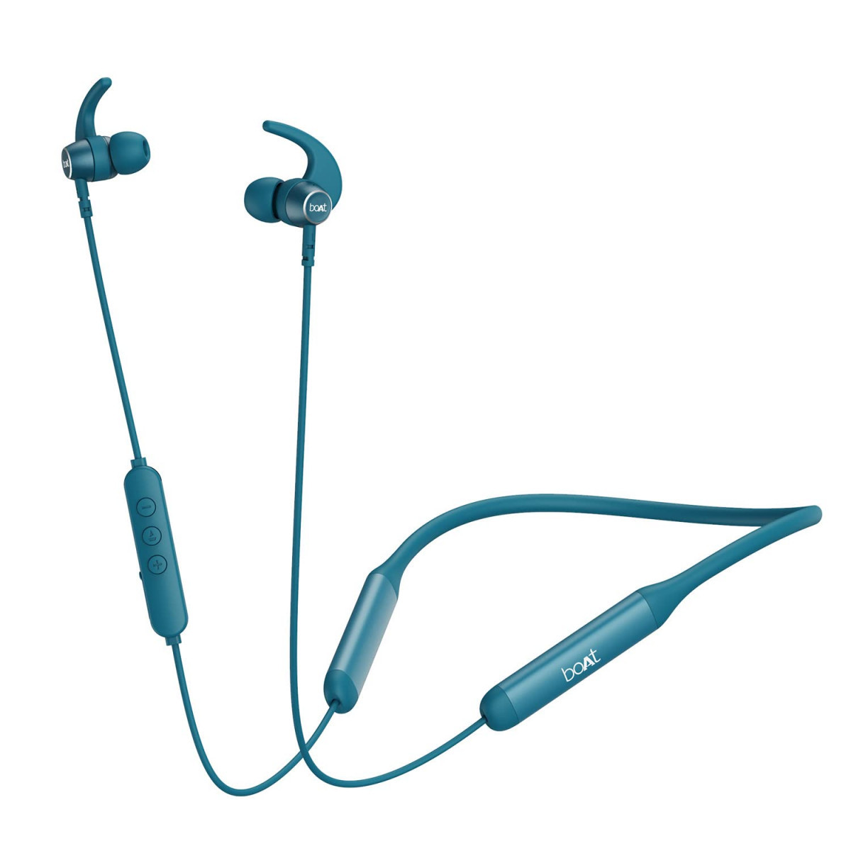boAt Rockerz 330 Pro in-Ear Bluetooth Neckband with 60HRS Playtime ASAP Charge ENx Tech Signature Sound BT v52 Dual Pairing IPX5 with Mic Teal Green