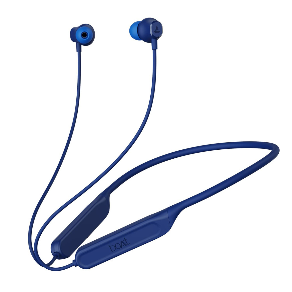 boAt Rockerz 378 Bluetooth Neckband with Spatial Bionic Sound Tuned by THX Beast Mode ASAP Charge Signature Sound 25 Hours Playtime  BT v51Midnight Blue