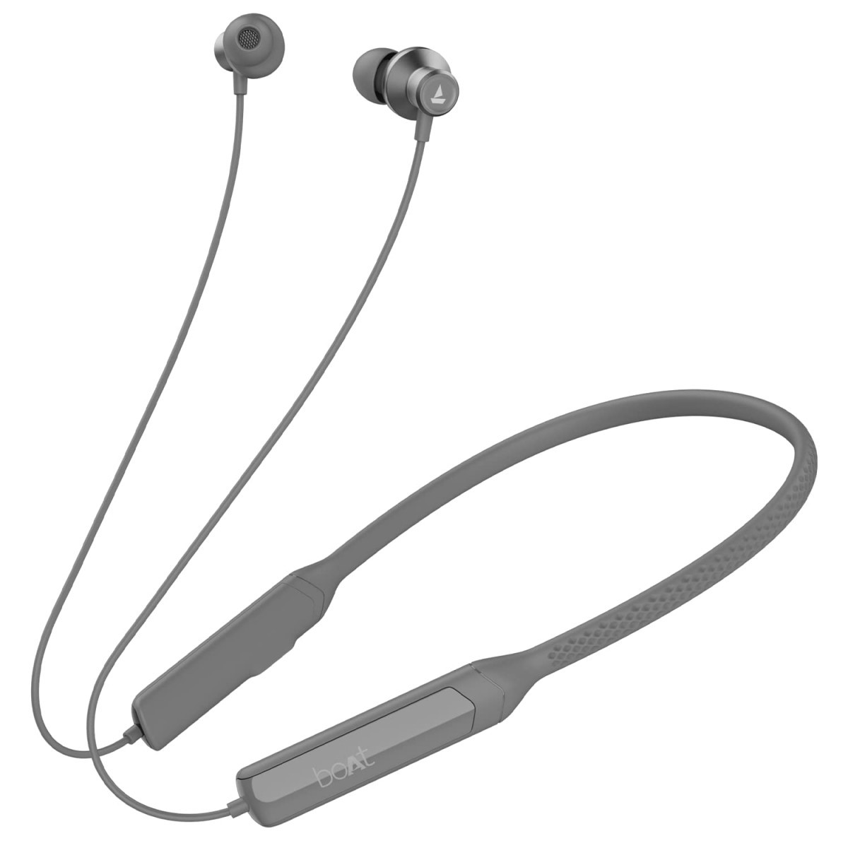 boAt Rockerz Apex Bluetooth Wireless in Ear Earphones with Spatial Bionic Sound Powered by Dirac Virtuo Touch Sensors Beast Mode ENx Tech30H PlaytimeASAP ChargeClassic Grey
