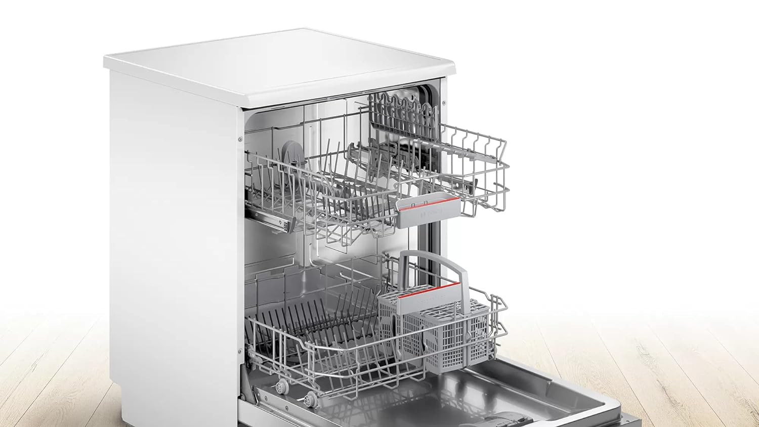 Bosch 13 Place Settings free-standing Dishwasher SMS6ITW00I White