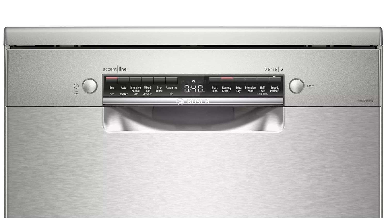 Bosch 14 Place Settings free-standing Dishwasher SMS6HVI01I Fingerprint free steel
