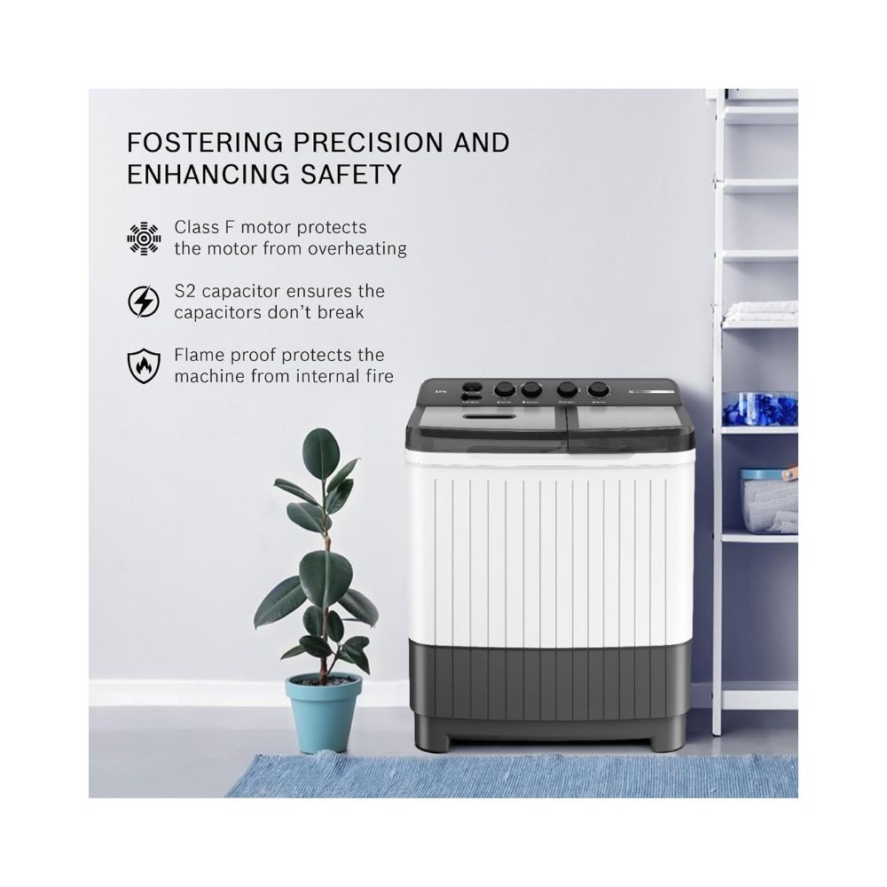 Bosch 75KG 5 Star Semi Automatic Top Loading Washing Machine Spin Drum Safety Disk Unique ImpellerWJZ751W0IN