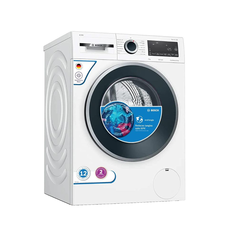 Bosch iDos 9KG 1200 RPM Inverter Touch Control Fully Automatic Front Loading Washing Machine With Inbuilt Heater WGA244AWIIN White WGA244AWIN