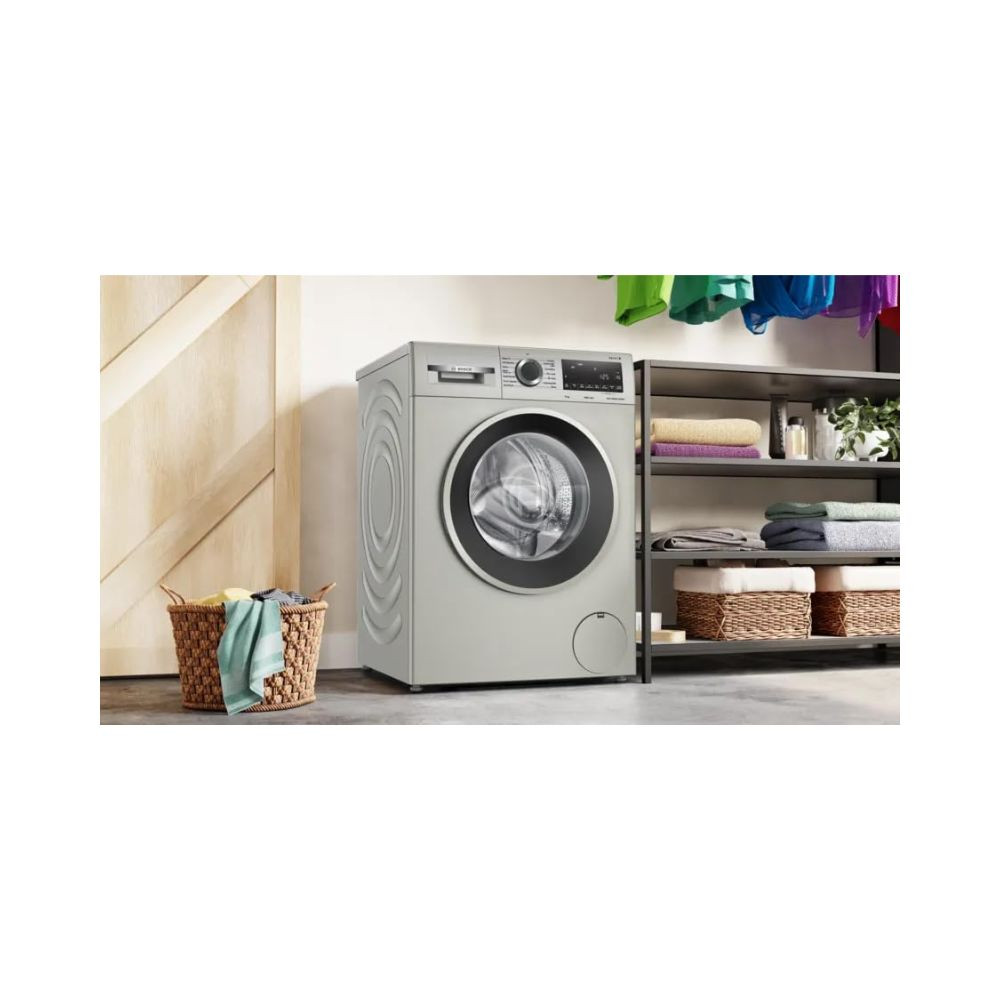 Bosch Series 8 washing machine front loader 9 kg Silver inox WGA2440XIN