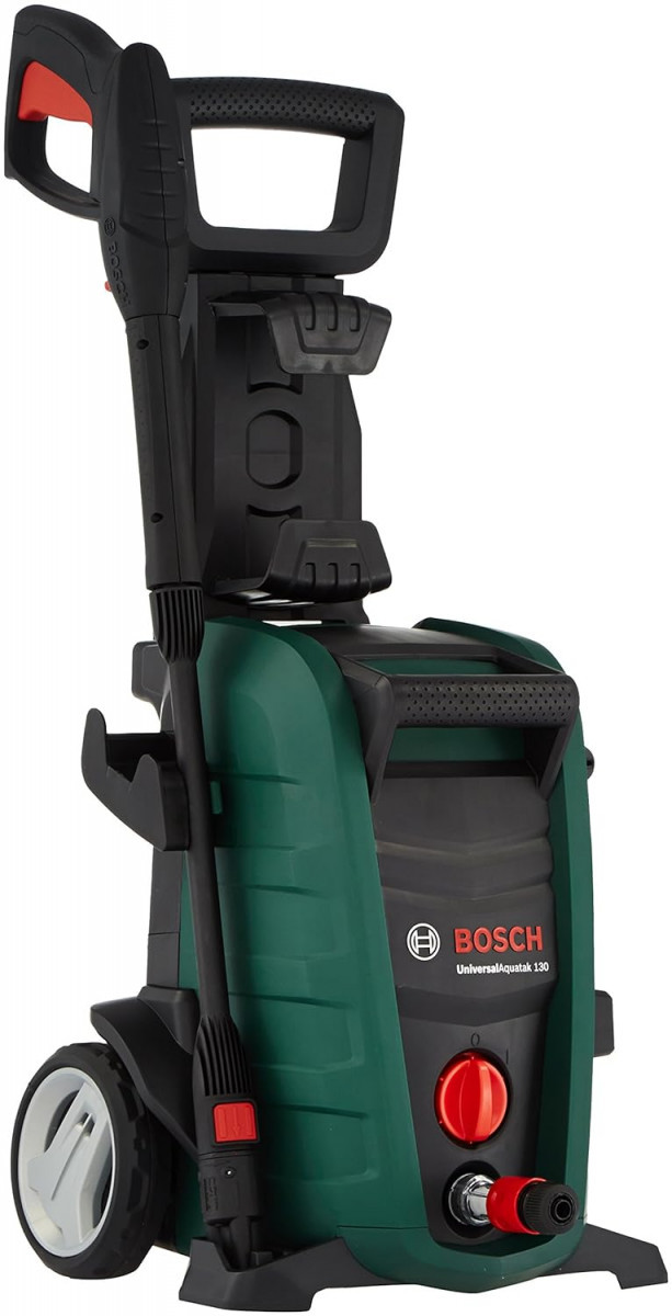 Bosch UniversalAquatak 130 Bar 1700W Electric High Pressure Washer Cleaner with High Pressure Gun Lance 6m Hose 3-in-1 Nozzle  Detergent Nozzle Self Priming Capable