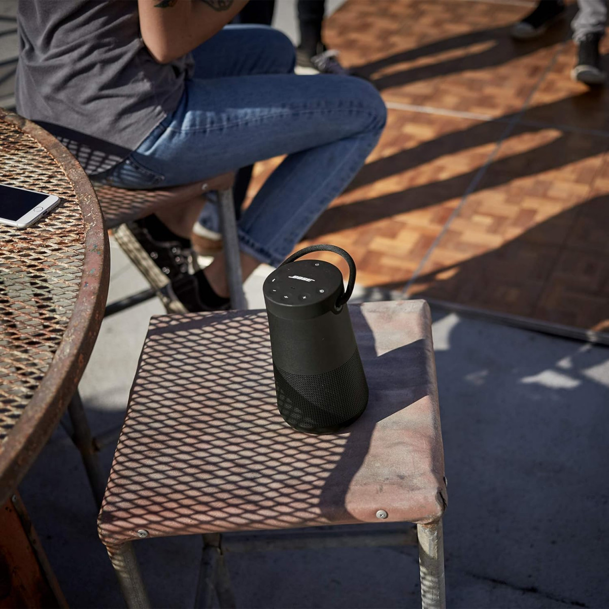 Bose SoundLink RevolveSeries II Portable and Long-Lasting Bluetooth Speaker with 360 Wireless Surround Sound 17 Hours of Battery Life Water and Dust Resistant Triple Black