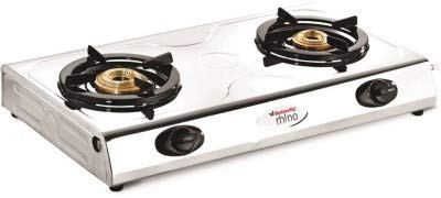 Butterfly LPG Rhino 2 Burner Stainless Steel Open Gas Stove Multicolor
