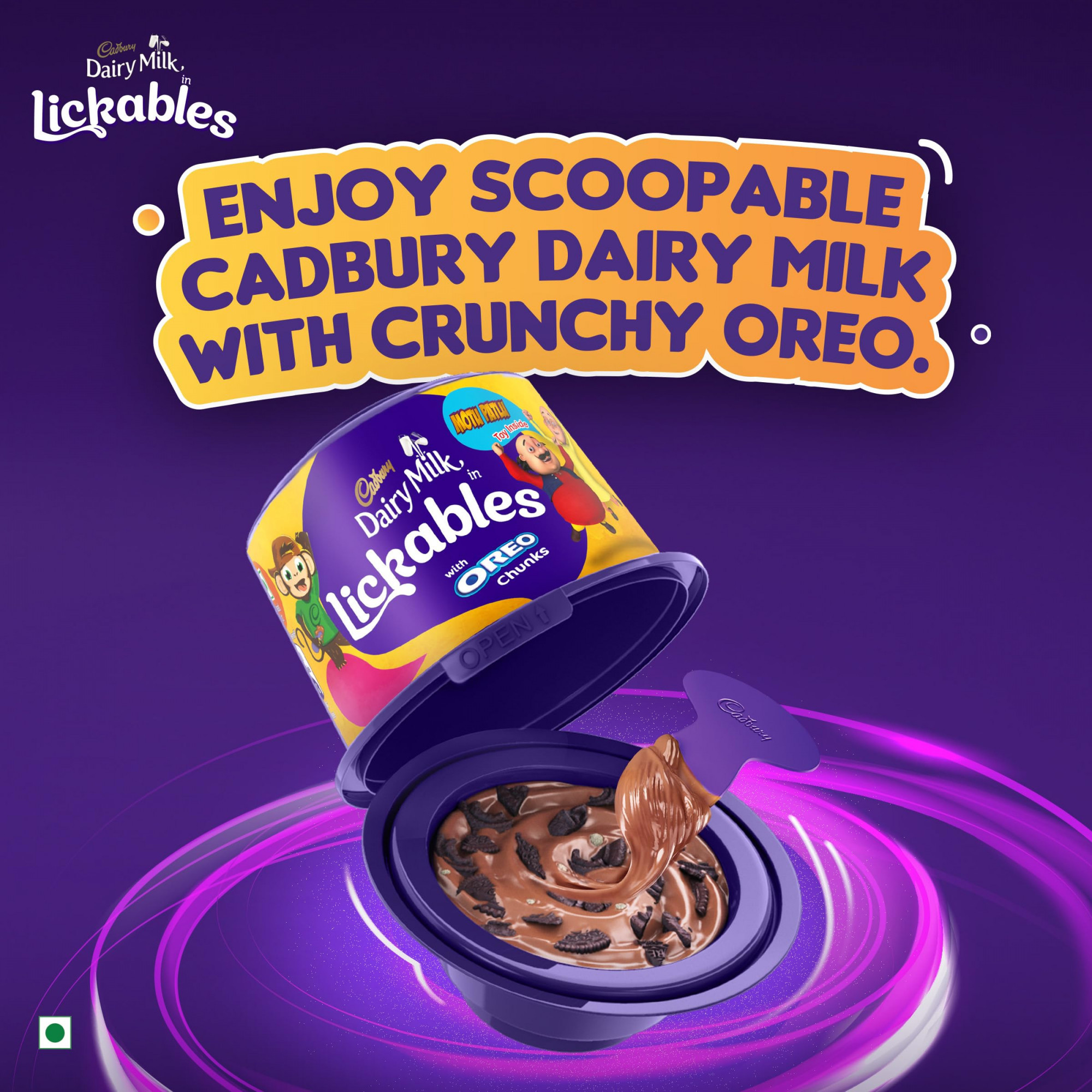 Cadbury Dairy Milk Lickables Chocolate with Oreo Chunks 20 g